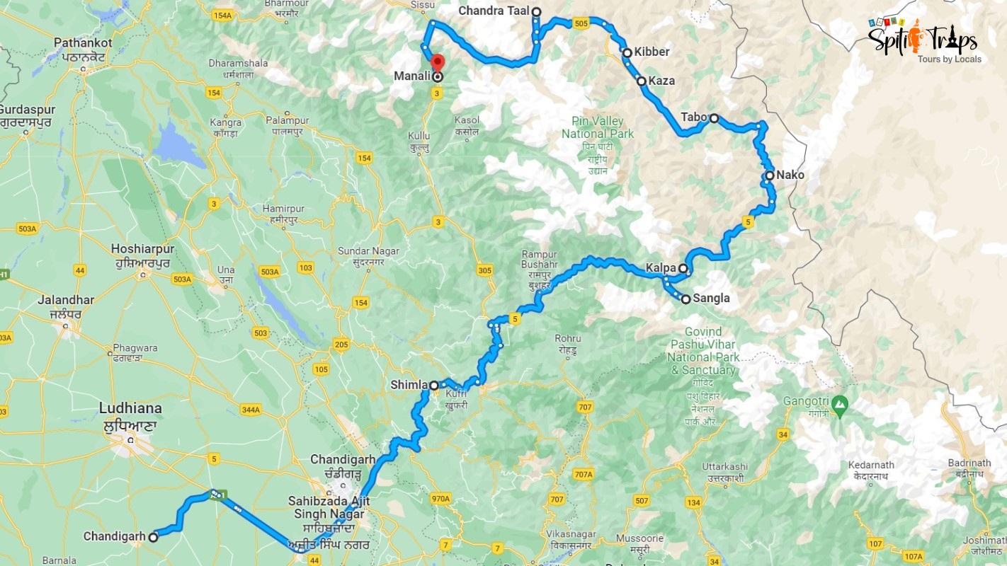 lahaul and spiti tour plan